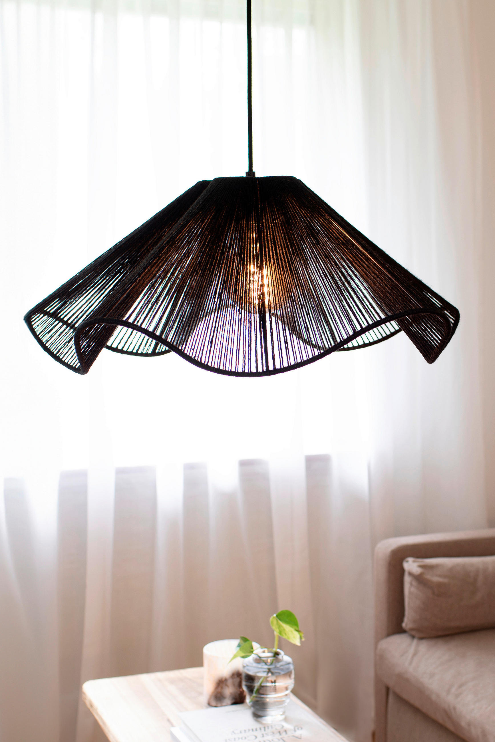 HÄNGELEUCHTE 60/24 cm   - Schwarz, Basics, Naturmaterialien/Metall (60/24cm) - Markslöjd