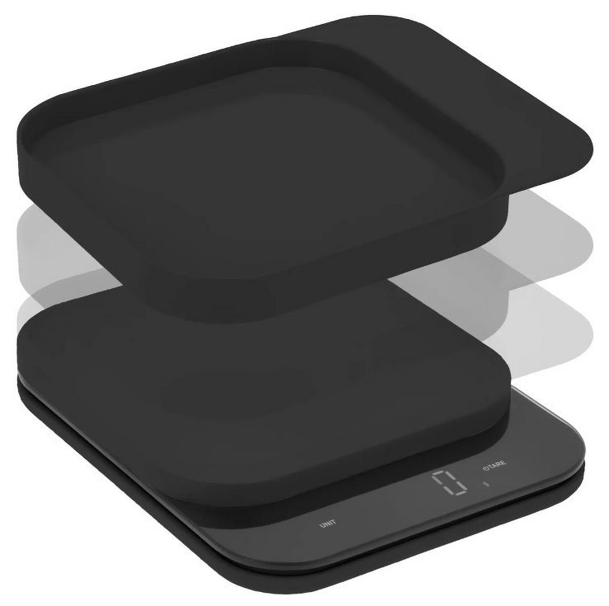 DIGITAL KÖKSVÅG  - svart, Design, plast (16/3,5/20cm) - Rosti