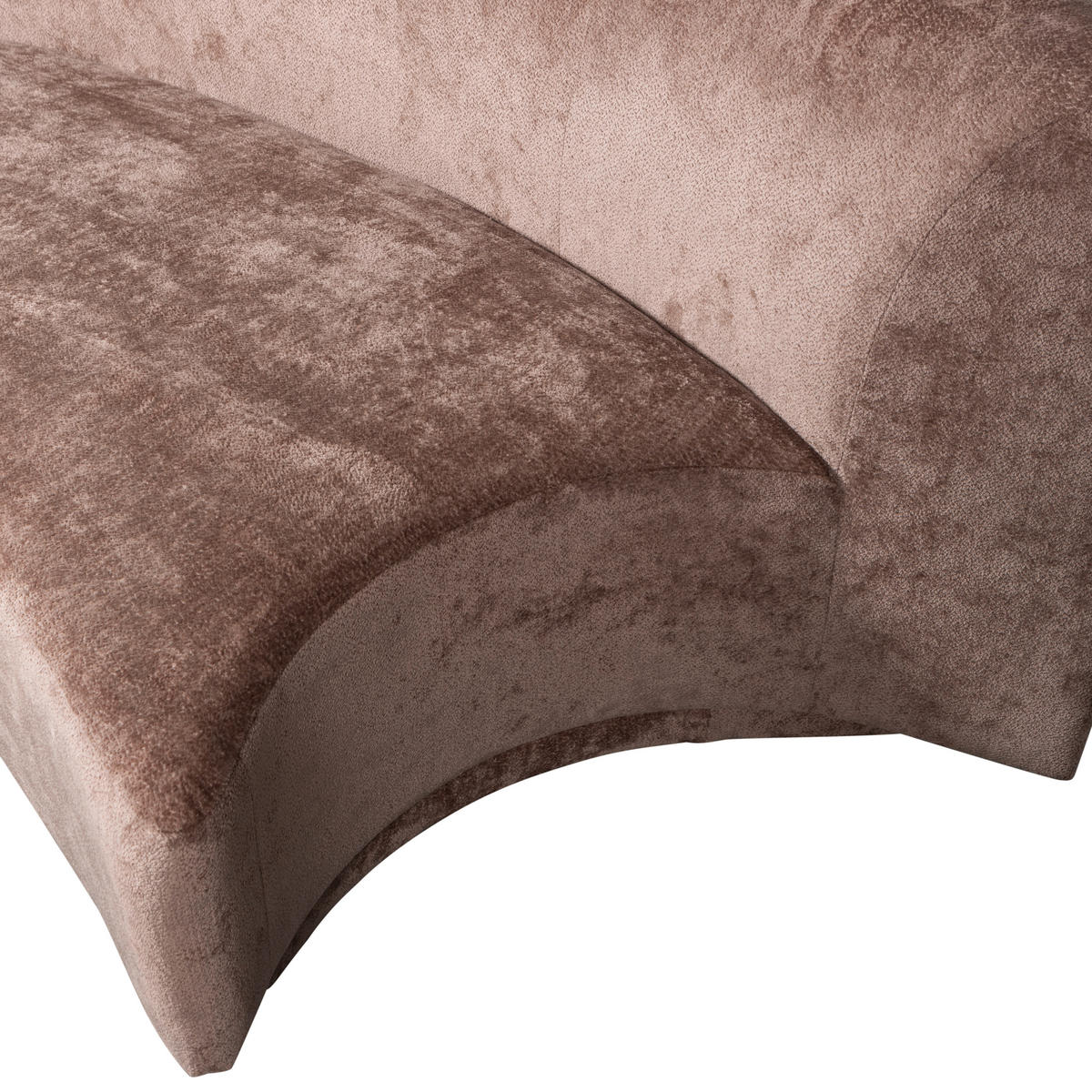 2-SITZER-SOFA in Chenille Taupe  - Taupe, Design, Holz/Textil (215/72/97cm) - Livetastic