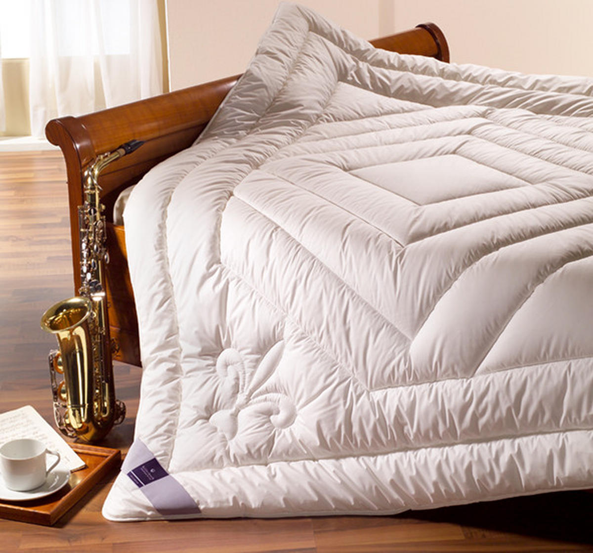 VIERJAHRESZEITENDECKE  Concerto Duett  135/200 cm   - Weiß, Basics, Textil (135/200cm) - Billerbeck