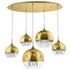 PENDELLEUCHTE  62/95/91 cm   - Goldfarben, Basics, Glas/Metall (62/95/91cm) - MAYTONI