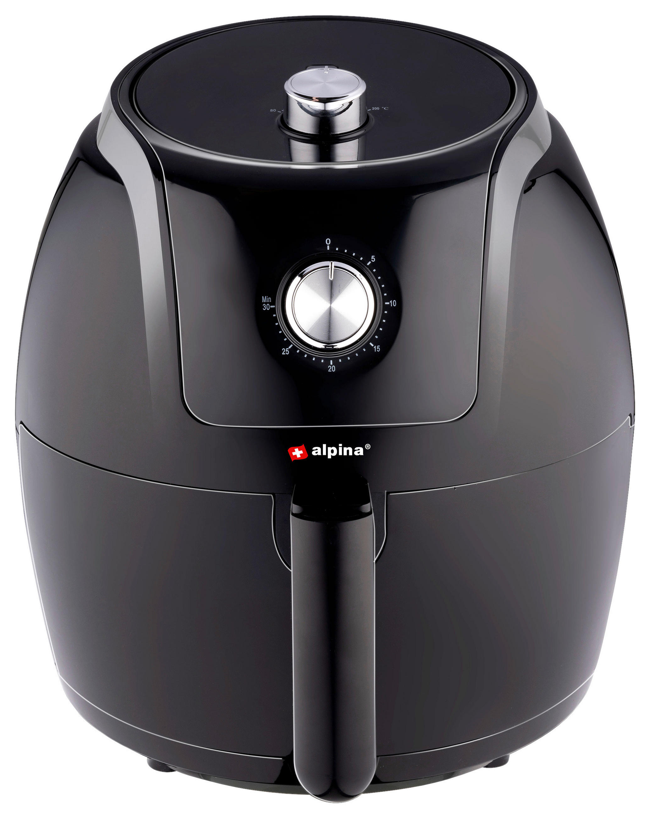 HEIßLUFTFRITTEUSE ALPINA, 5L  - Schwarz, KONVENTIONELL, Kunststoff (39.6/32.4/36cm) - Alpina 6287