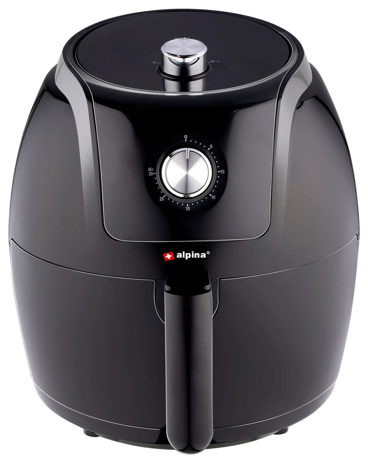 HEIßLUFTFRITTEUSE ALPINA, 5L  - Schwarz, KONVENTIONELL, Kunststoff (39.6/32.4/36cm) - Alpina 6287