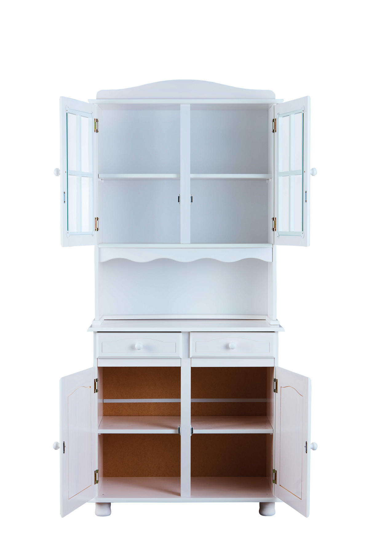 BIFE OMARA bela  - bela, Trendi, steklo/les (88/198/43cm) - MID.YOU