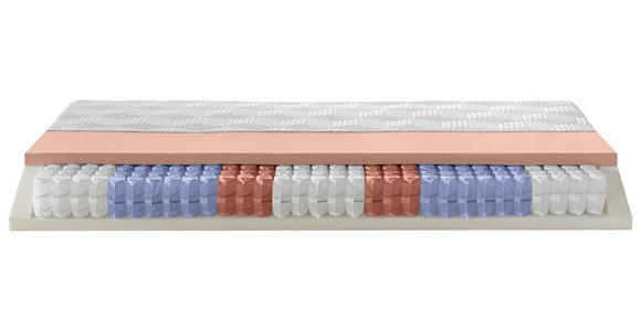 GEL-TASCHENFEDERKERNMATRATZE 160/200 cm Höhe ca. 22 cm  - Weiß, Basics, Textil (160/200cm) - Dieter Knoll