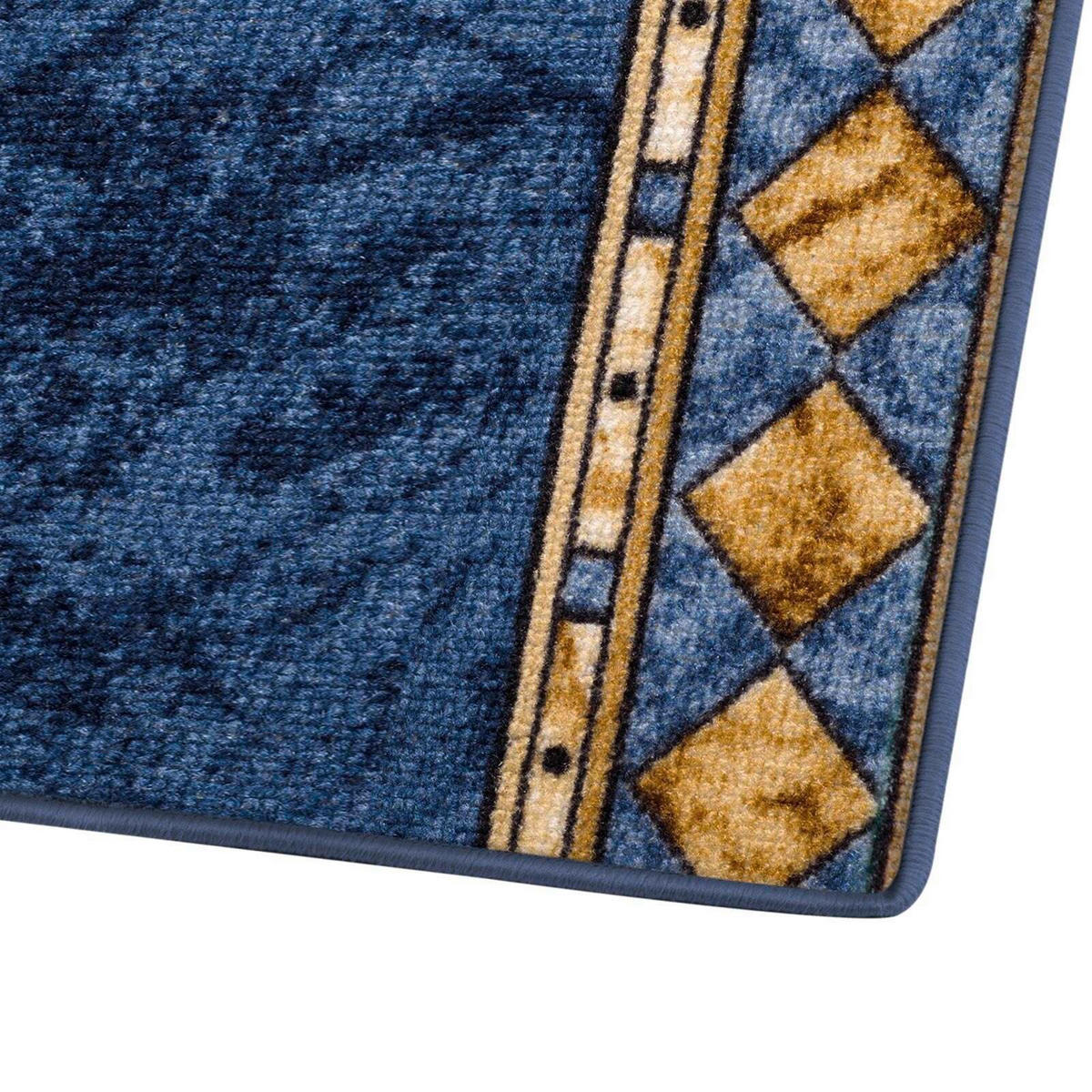 Läufer (rechteckig: ca. 80 x 5 80/500 cm FD  - Blau, KONVENTIONELL, Kunststoff/Textil (80/500cm)