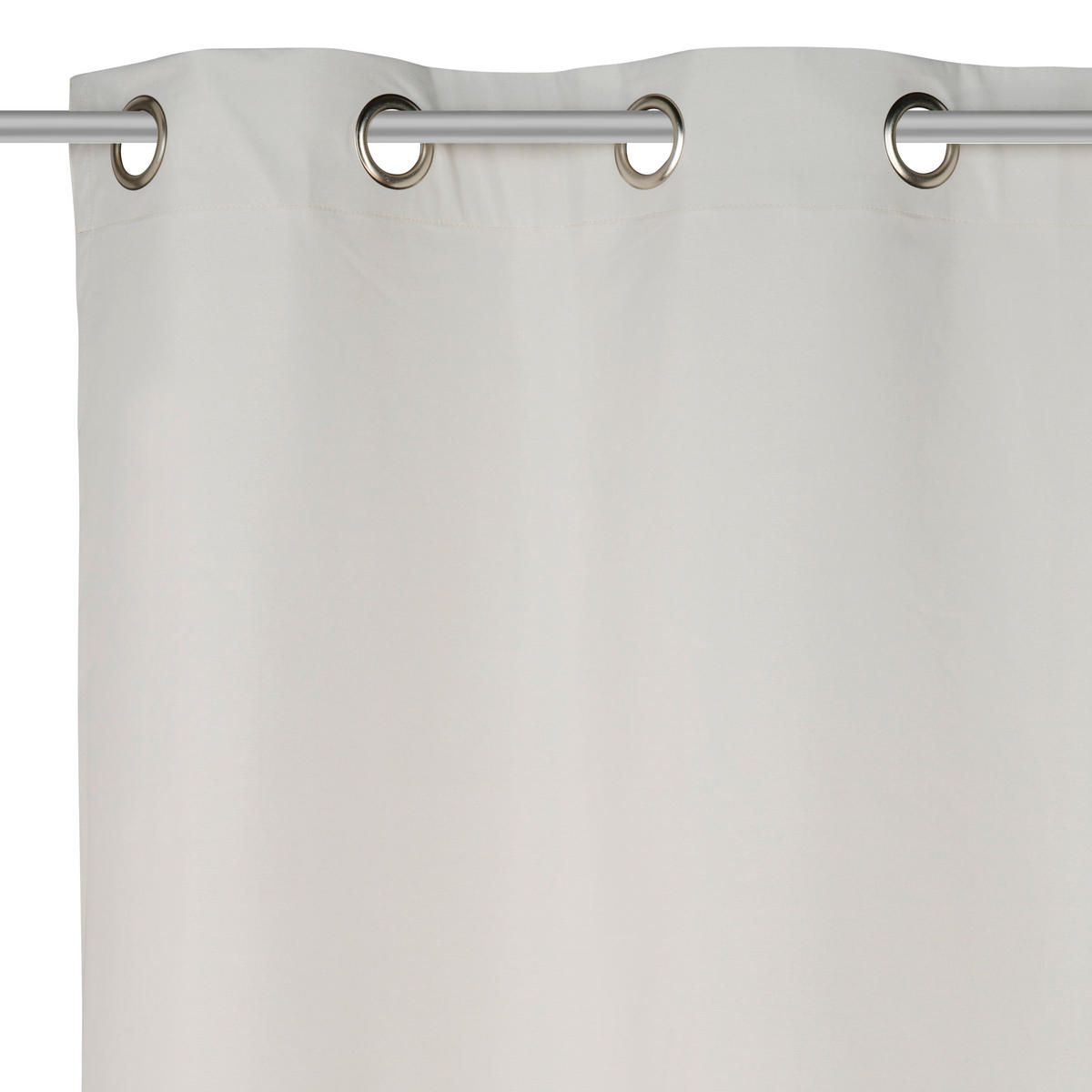 ZAVESA SA KARIKAMA bež - bež, Osnovno, tekstil (140/245cm) - Esposa
