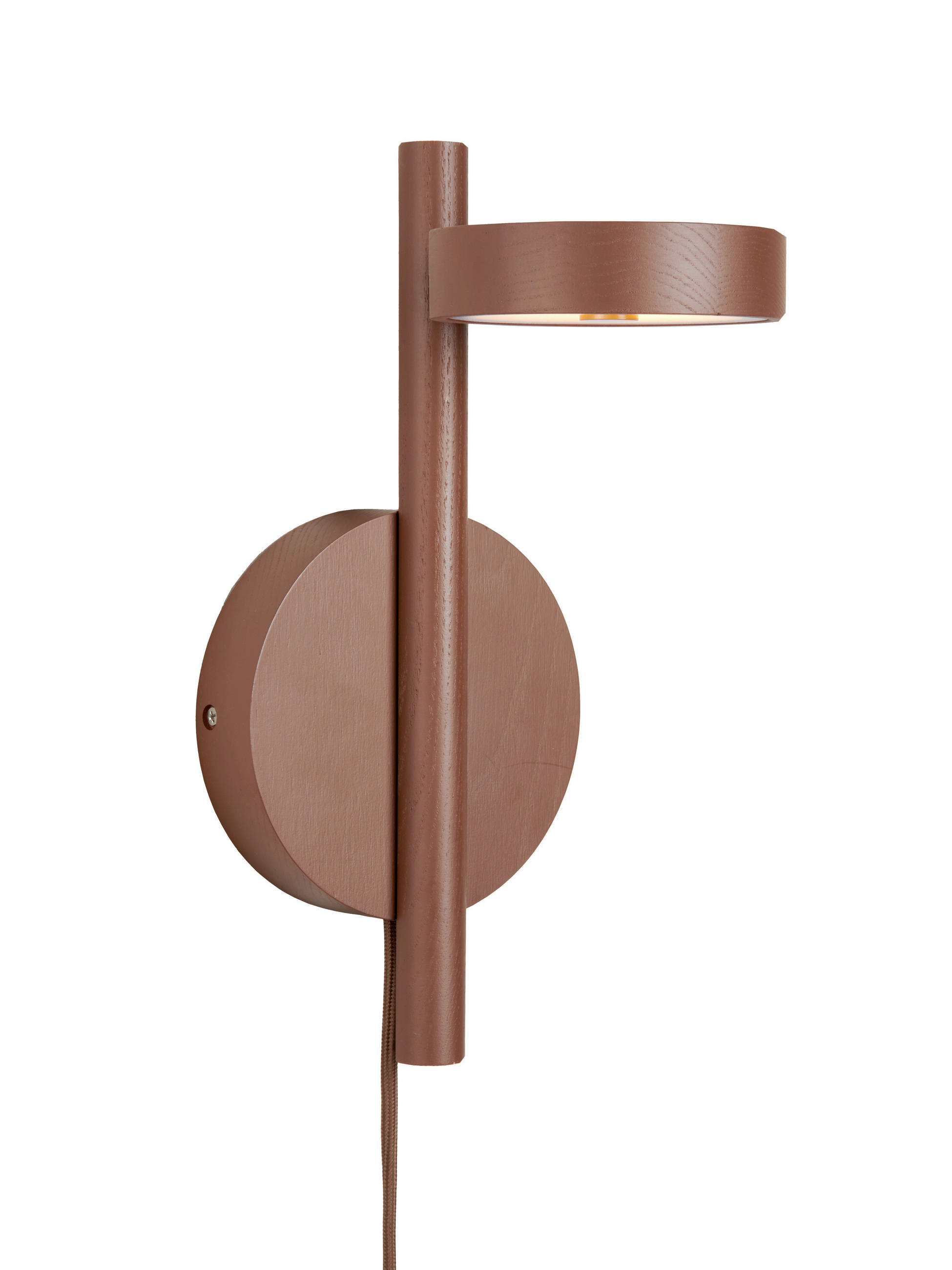 WANDLEUCHTE Good & Mojo 20/20/33 cm  - Braun/Weiß, Trend, Holz (20/20/33cm) - Good & Mojo