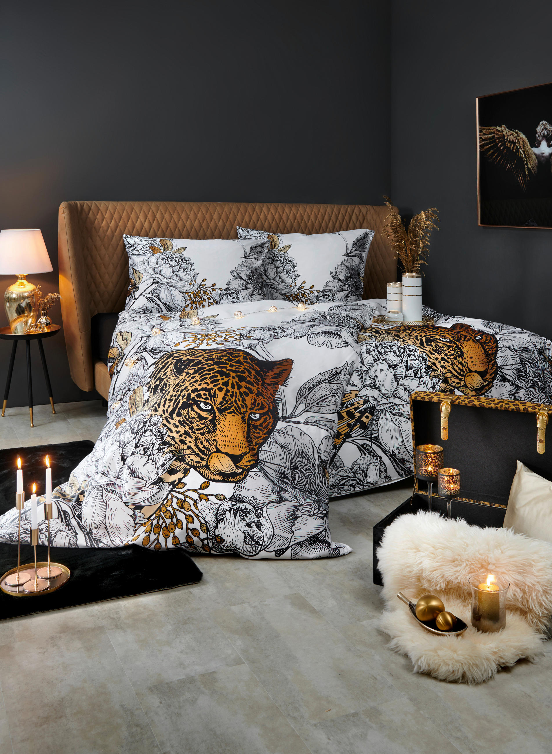 BOXSPRINGBETT 180/200 cm  in Grau  - Naturfarben/Grau, Trend, Holz/Textil (180/200cm) - Vienna Royal Beds
