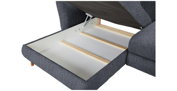 ECKSOFA in Webstoff Anthrazit 284/162 cm - Eichefarben/Anthrazit, KONVENTIONELL, Holz/Textil (284/162cm) - Carryhome