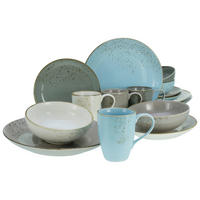KOMBISERVICE 16-teilig 4 Personen Multicolor Skandinavien  - Multicolor, Trend, Keramik - Creatable