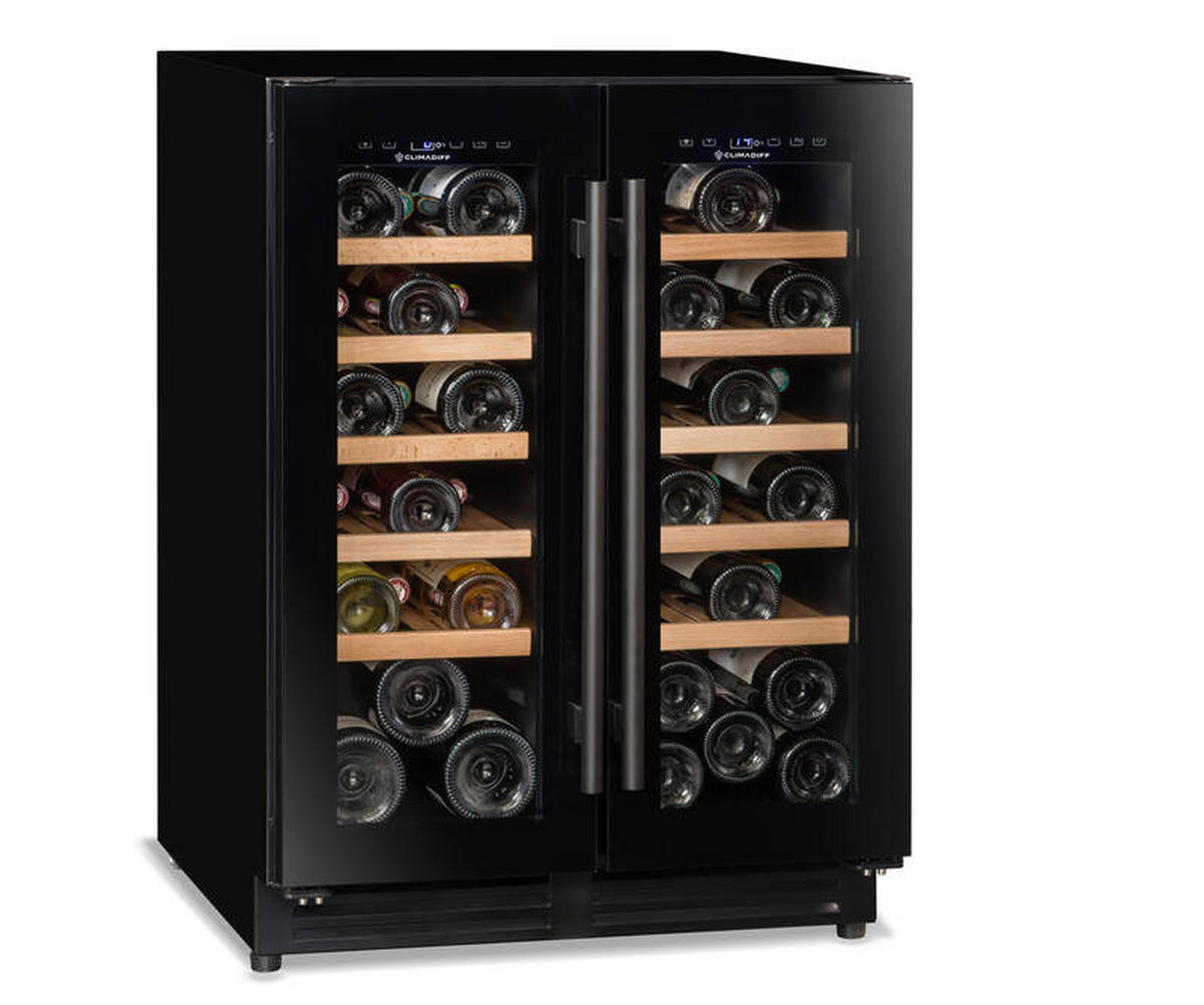 WEINKÜHLSCHRANK CBU40D1B  - Basics, Glas/Holz (59,5/82,0/57,5cm)