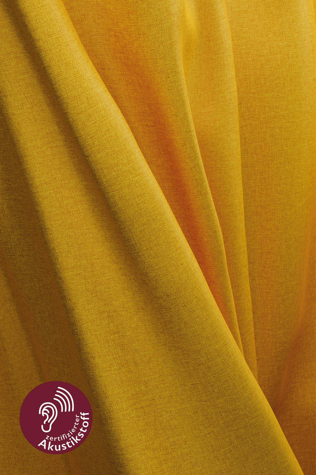 FERTIGVORHANG blickdicht  - Senfgelb, Basics, Textil (140/245cm) - Fuggerhaus