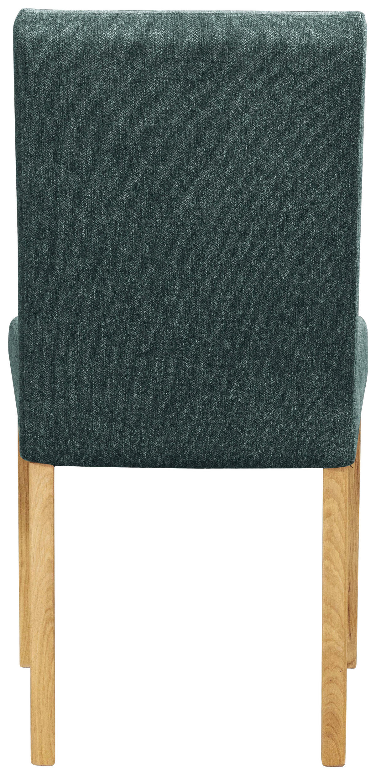 STUHL Webstoff Türkis, Eichefarben Eiche vollmassiv  - Türkis/Eichefarben, KONVENTIONELL, Holz/Textil (47/94/59cm) - Linea Natura