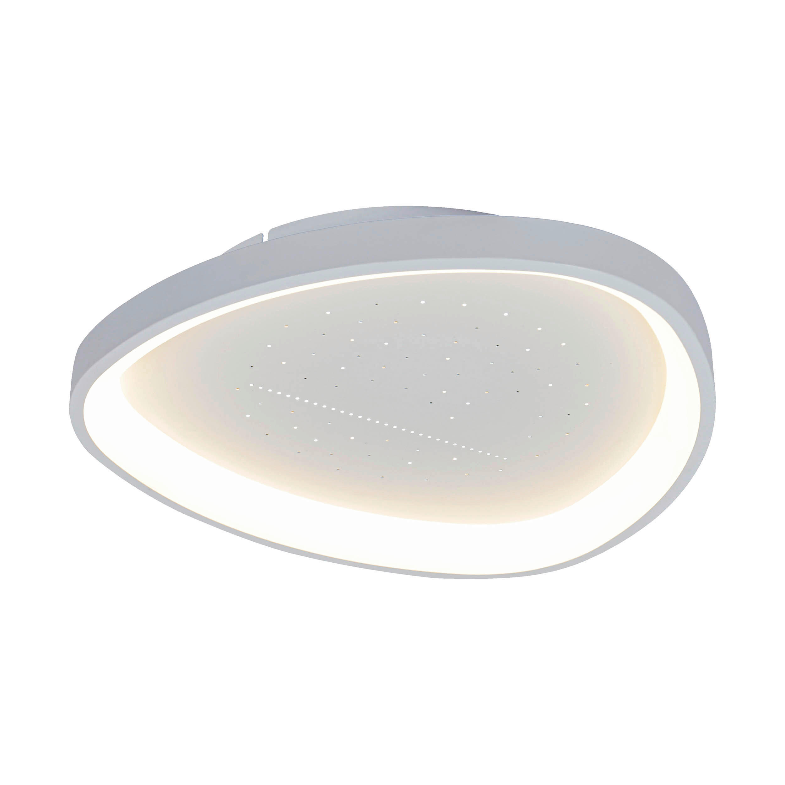 LED-DECKENLEUCHTE ARGESA 60,5/60,5/7,1 cm   - Weiß, Design, Kunststoff/Metall (60,5/60,5/7,1cm) - Näve