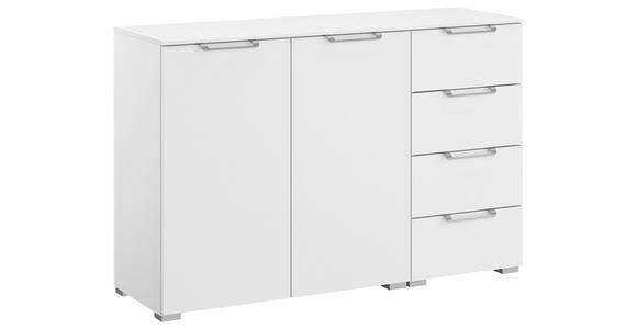 SIDEBOARD  120/81/42 cm 4 Schublade(n)  - Silberfarben/Alufarben, Design, Holzwerkstoff/Kunststoff (120/81/42cm) - Novel