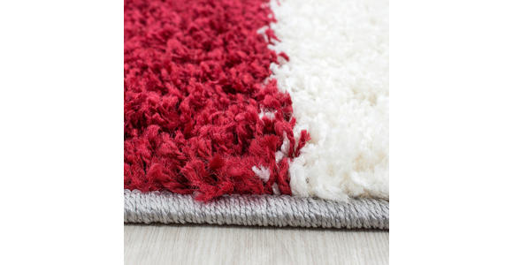 HOCHFLORTEPPICH 200/290 cm Life 1501 Rot, Weiß, Hellgrau - Rot/Hellgrau, KONVENTIONELL, Textil (200/290cm) - Novel