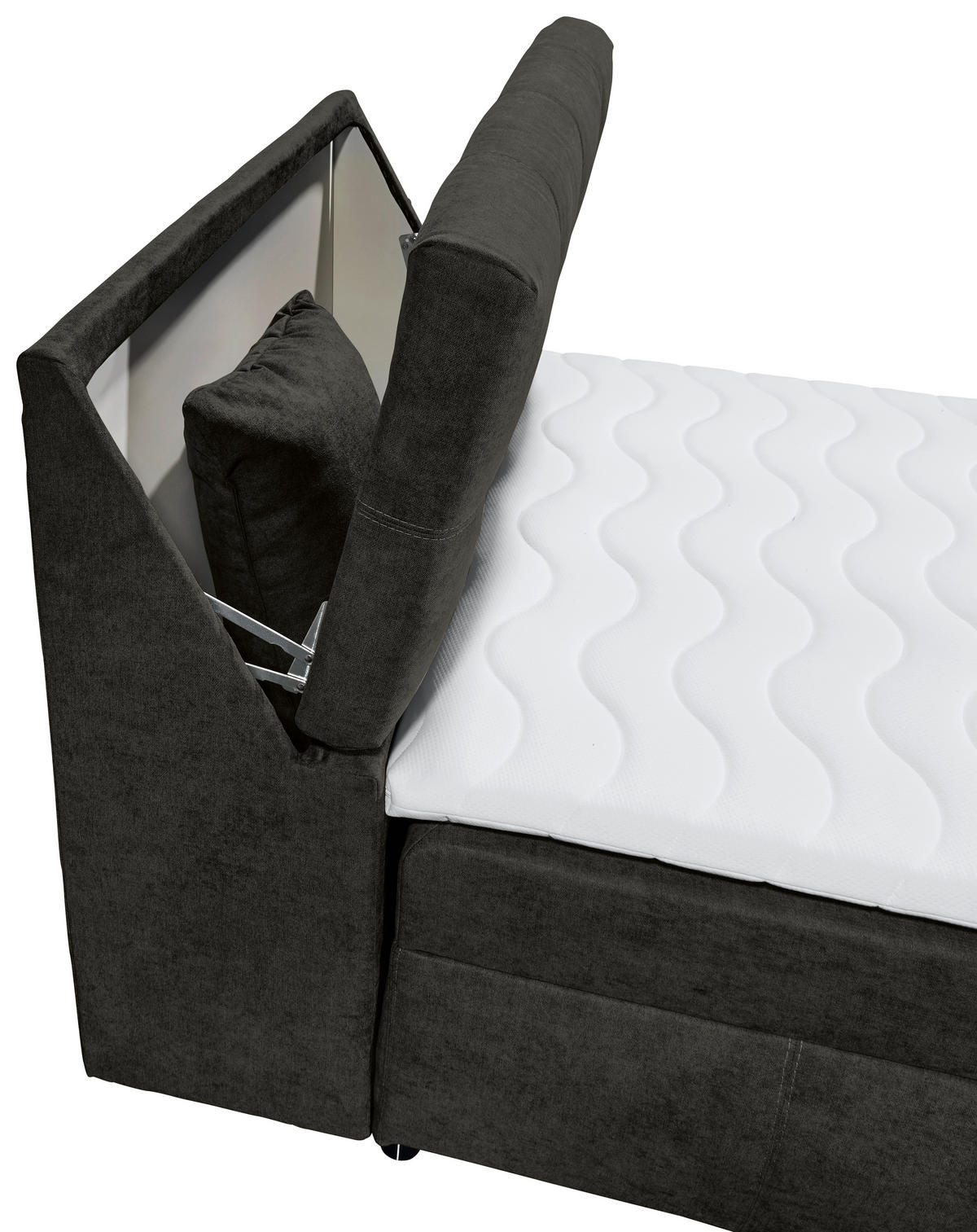 BOXBETT 120/200 cm  in Schwarz  - Schwarz, Design, Kunststoff/Textil (120/200cm) - Carryhome