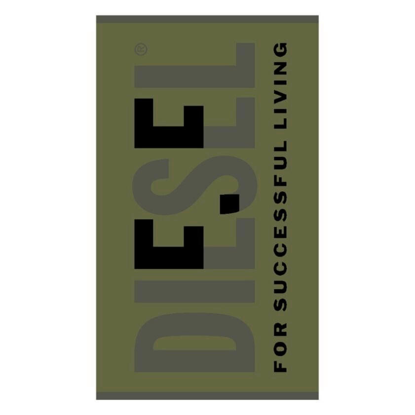 PLÁŽOVÁ OSUŠKA, 95/180 cm, zelená - zelená, Basics, textil (95/180cm) - Diesel