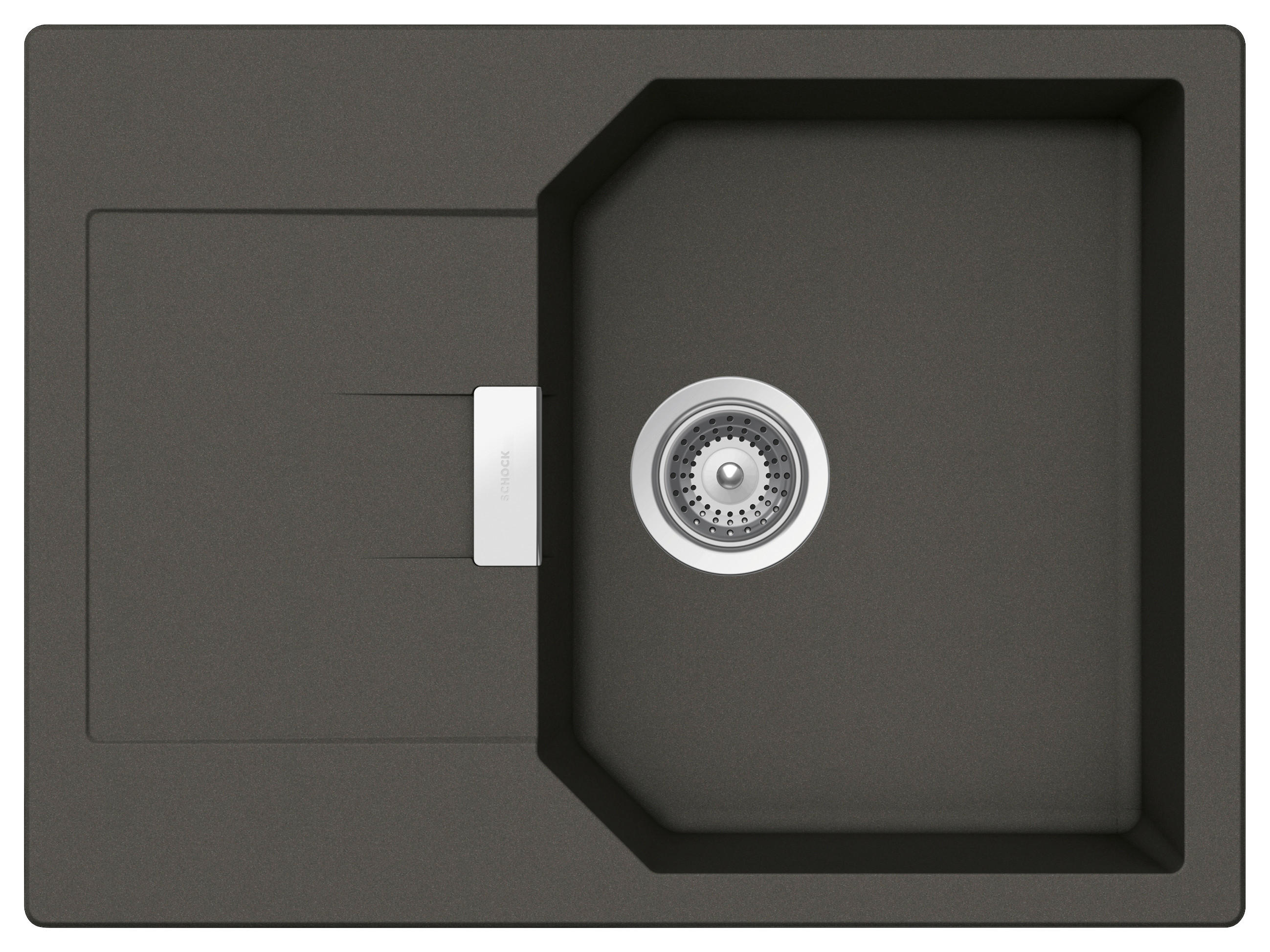 SPÜLE MAND100SAGAS  - Dunkelgrau, Basics, Stein (69,0/30,5/51,0cm) - Schock