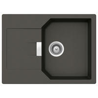 SPÜLE MAND100SAGAS  - Dunkelgrau, Basics, Stein (69,0/30,5/51,0cm) - Schock