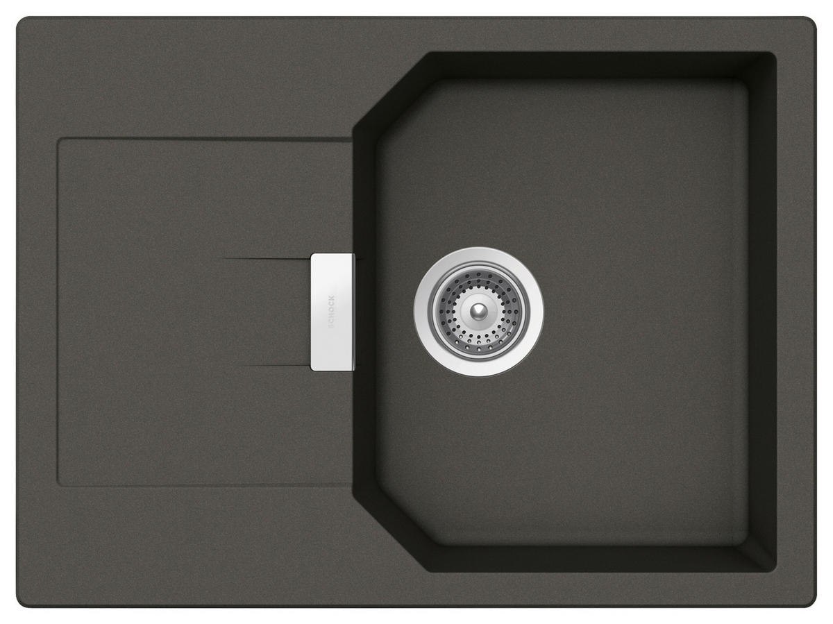SPÜLE MAND100SAGAS  - Dunkelgrau, Basics, Stein (69,0/30,5/51,0cm) - Schock