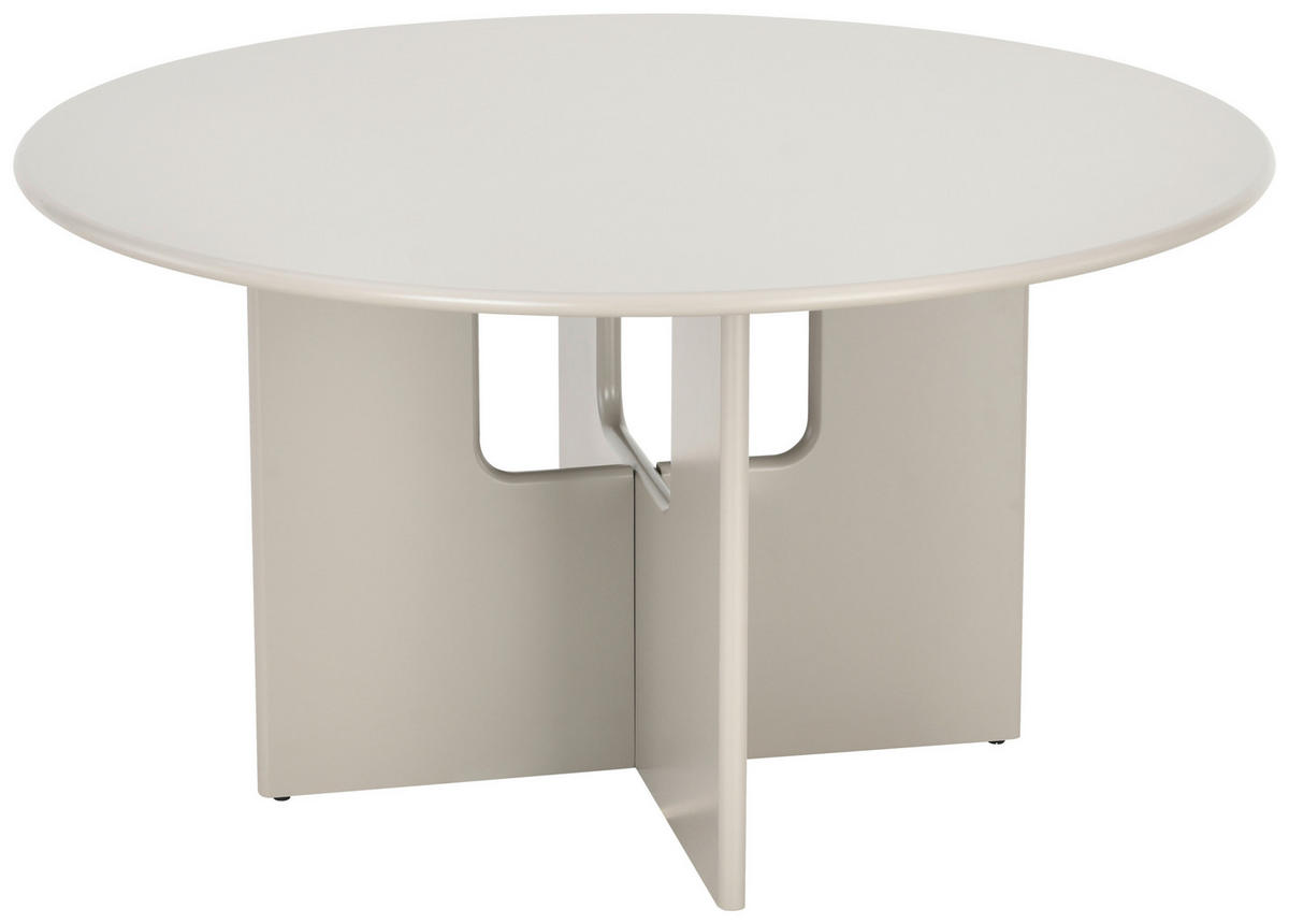 ESSTISCH 140/140/75 cm Nachbildung  Holzwerkstoff rund Greige  - Greige, MODERN, Holzwerkstoff (140/140/75cm) - Livetastic