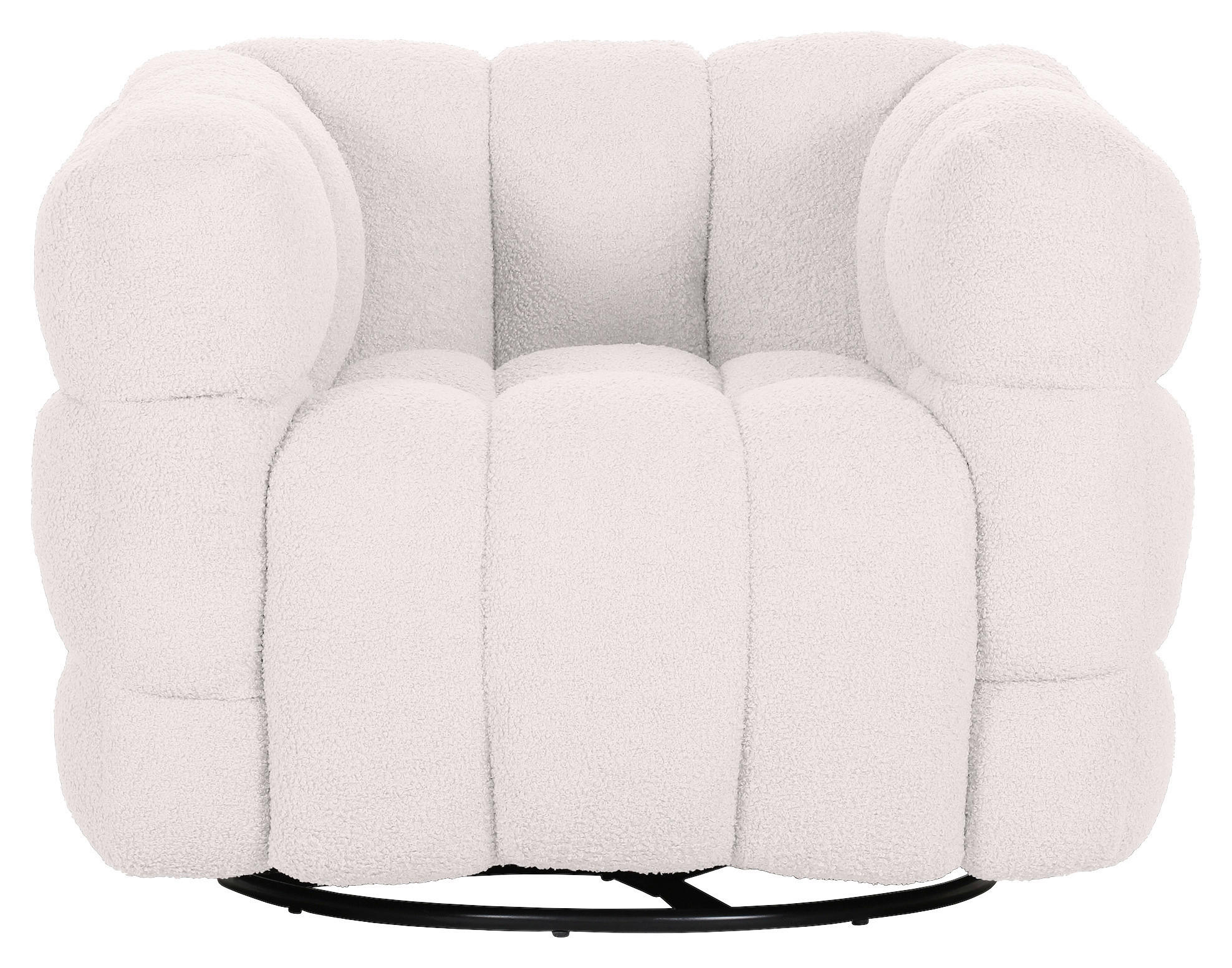 SESSEL in Flachgewebe Weiss  - Weiss/Schwarz, Konventionell, Textil/Metall (97/71/87cm) - Carryhome