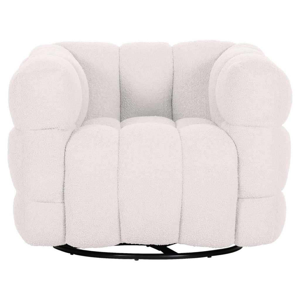 Thumbnail - Carryhome Sessel, Weiß, Textil, 97x71x87 cm, Sitzfläche 360° drehbar, Wohnzimmer, Sessel, Sonstige Sessel