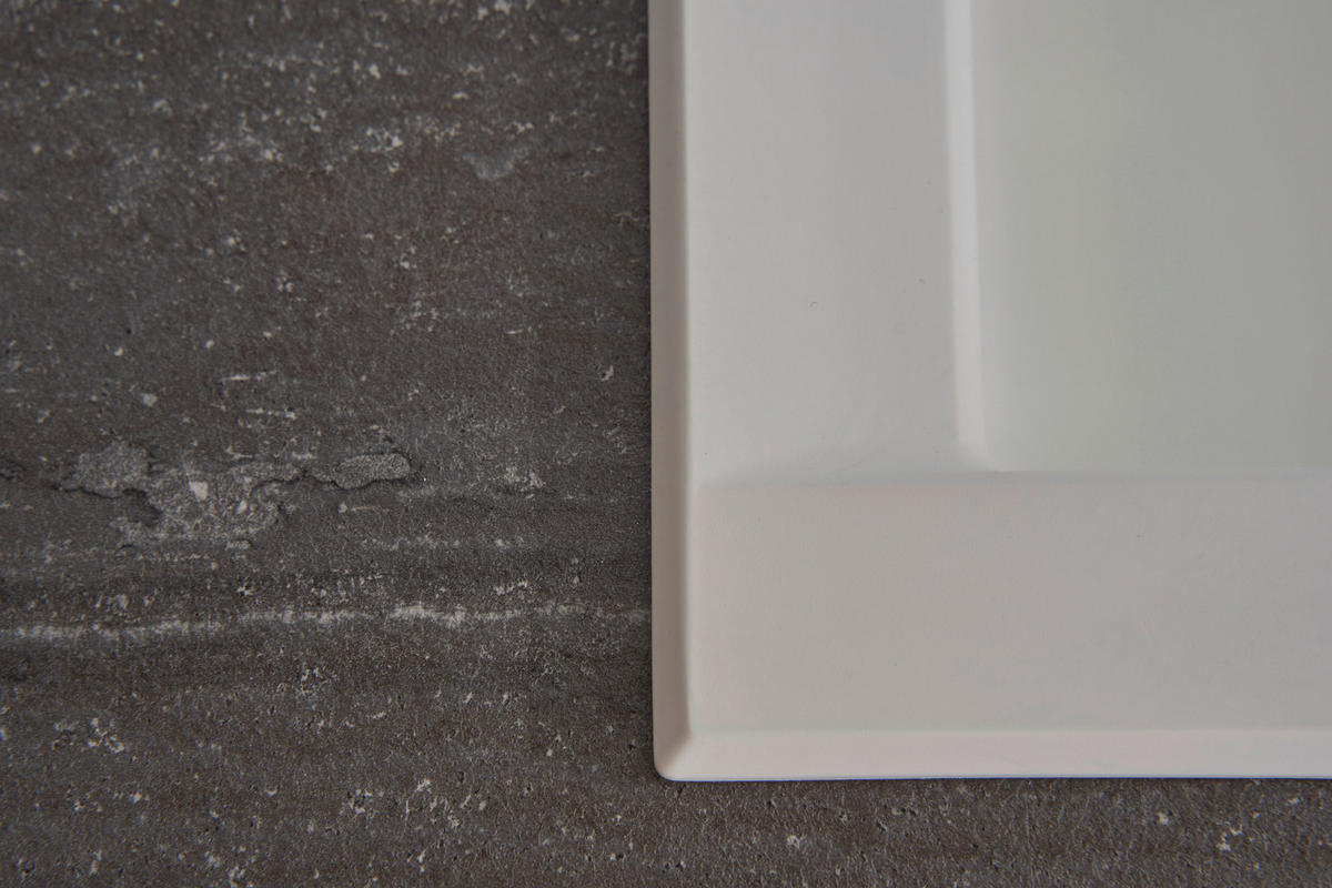 SPÜLE 1712HOUSTON80X50W  - Weiß, Trend, Glas/Kunststoff (80/21/50cm) - Respekta