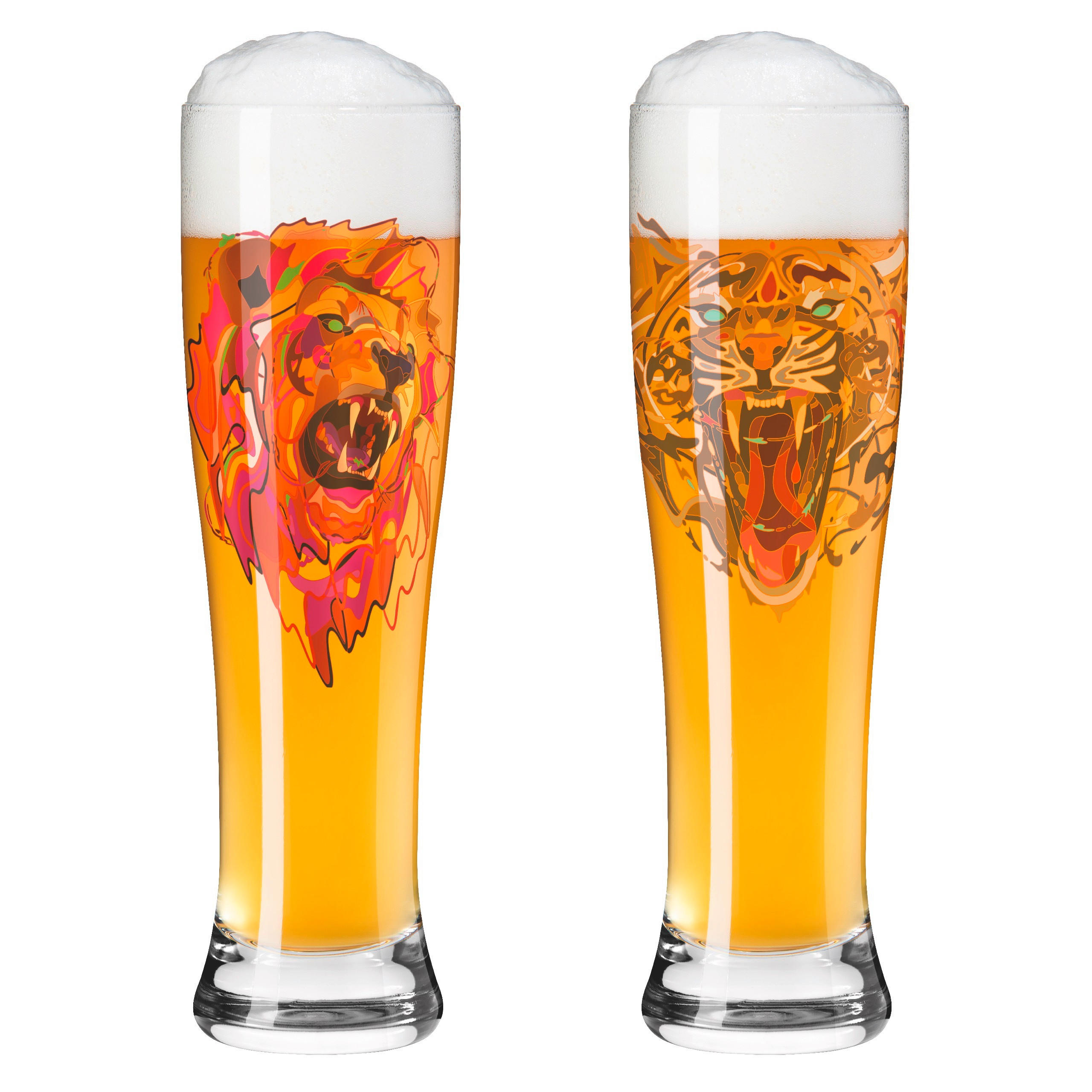 WEIZENBIERGLAS 646 ml 2-teilig  - Pink/Braun, LIFESTYLE, Glas (7,5/25,4/7,5cm) - Ritzenhoff