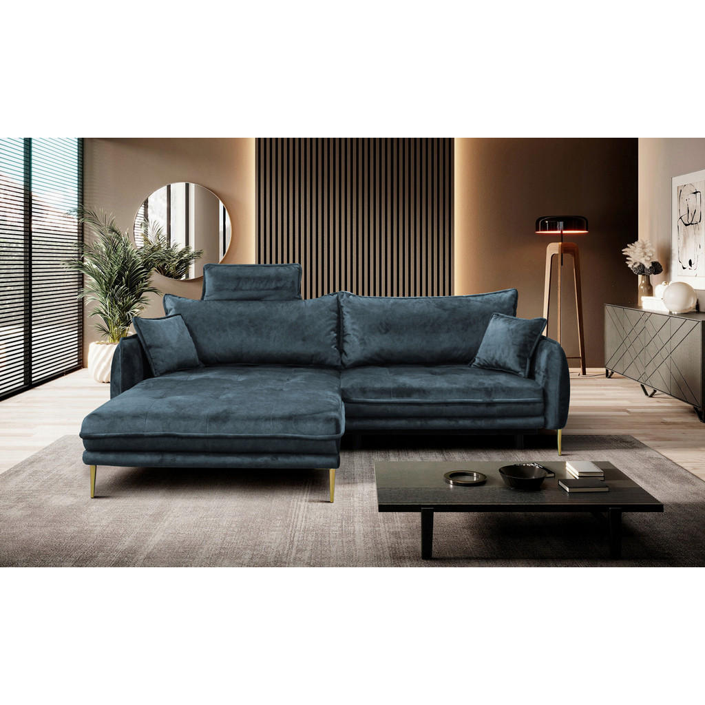 MID.YOU ROHOVÁ SEDAČKA, textil, modrá