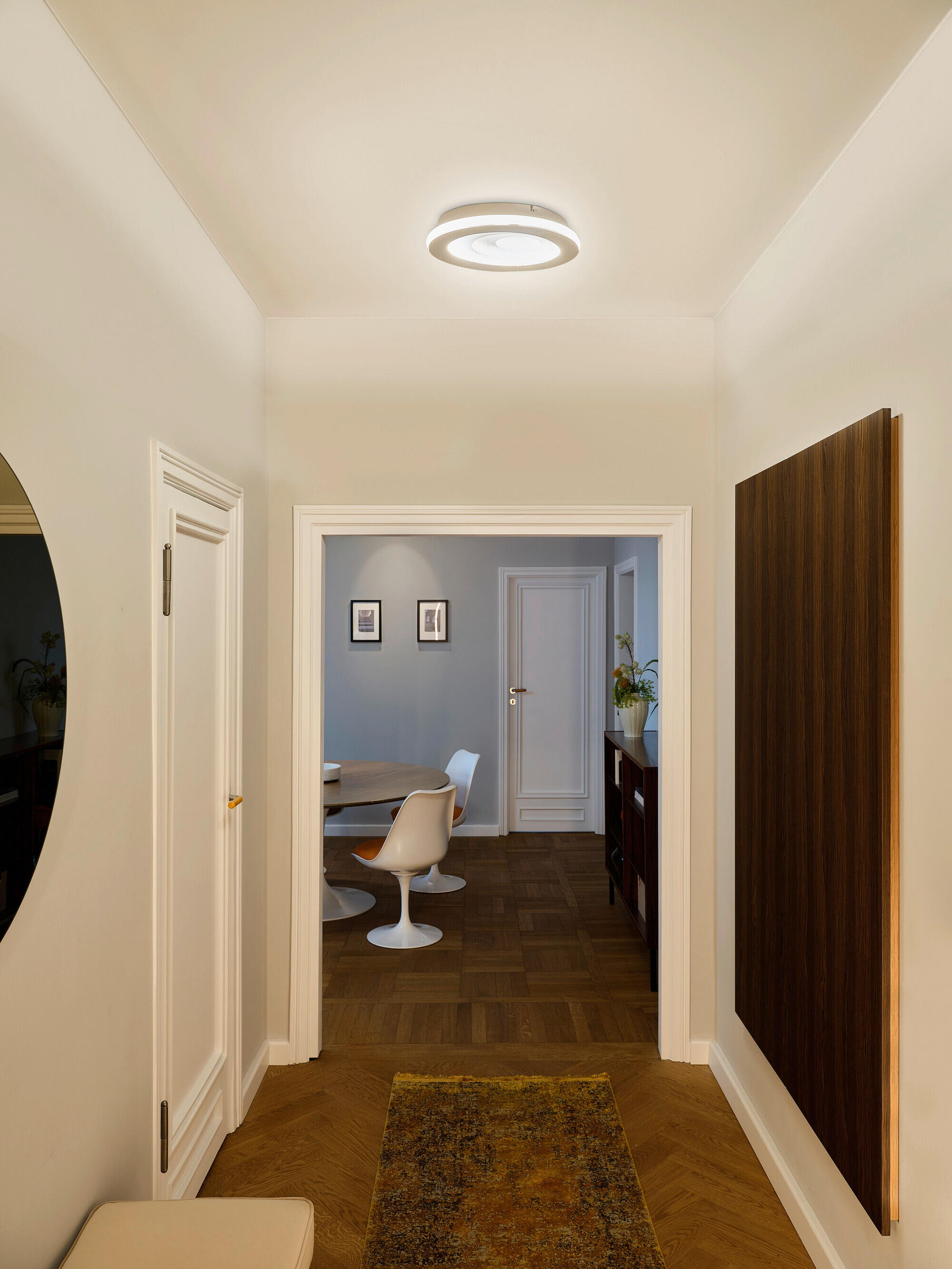 LED-DECKENLEUCHTE Orbis Spiral Oval 36/30/5,6 cm   - Weiß, Design, Kunststoff/Metall (36/30/5,6cm) - Osram