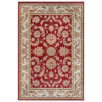 FLACHWEBETEPPICH  Wohnzimmer 200/280 cm Luxor Rot, Creme rechteckig  - Rot/Creme, Design, Kunststoff/Textil (200/280cm) - Hanse Home