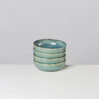 MÜSLISCHALENSET TIEFER SEE 4-teilig  - Blau/Grün, Basics, Keramik (16/4.7cm) - Gipfelstück