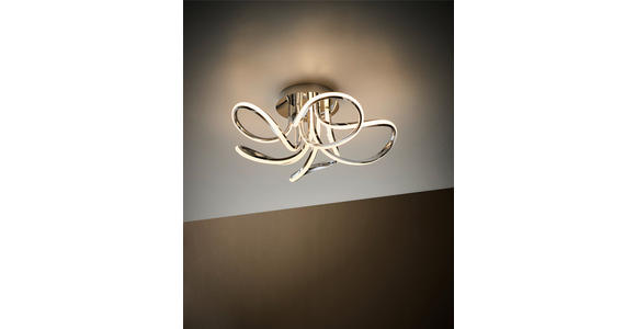 LED-DECKENLEUCHTE 58/22 cm   - Silberfarben, Trend, Kunststoff/Metall (58/22cm) - Novel