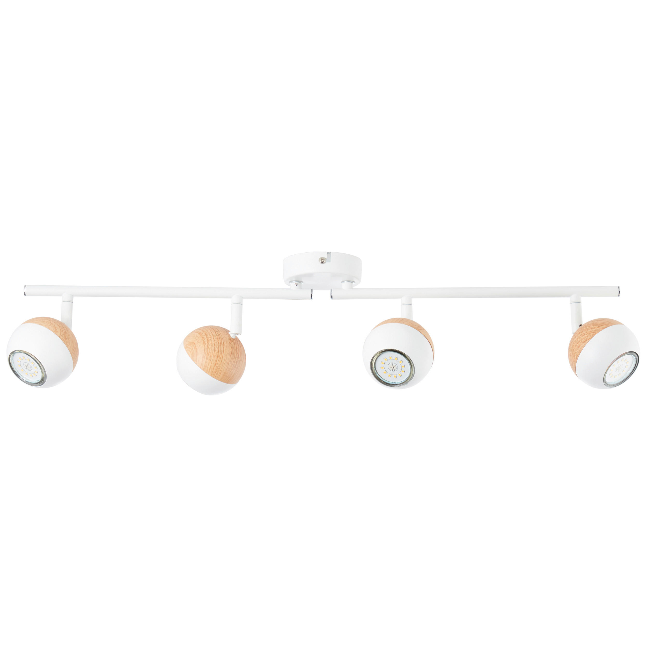 DECKENLEUCHTE Scan 75/12,5/8 cm   - Weiß, Basics, Metall (75/12,5/8cm) - Brilliant