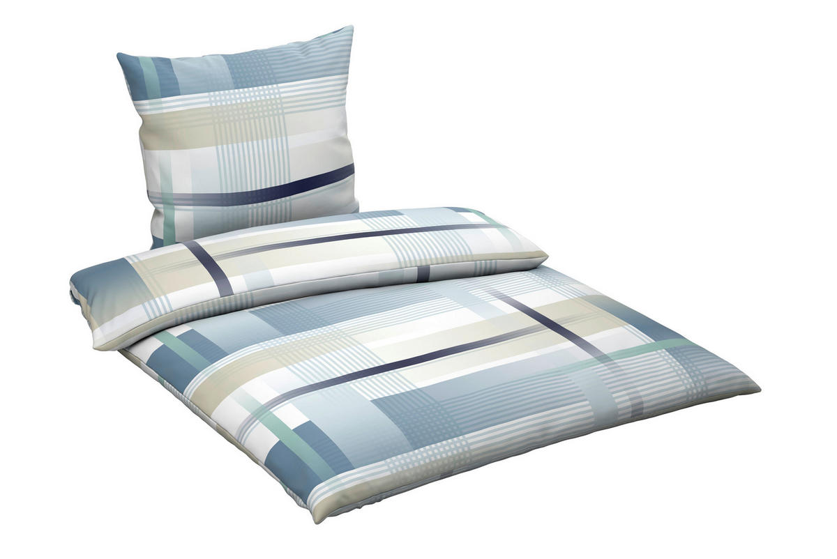 BETTWÄSCHE Flanell 135/200 cm  - Blau, Textil (135/200cm) - Novel