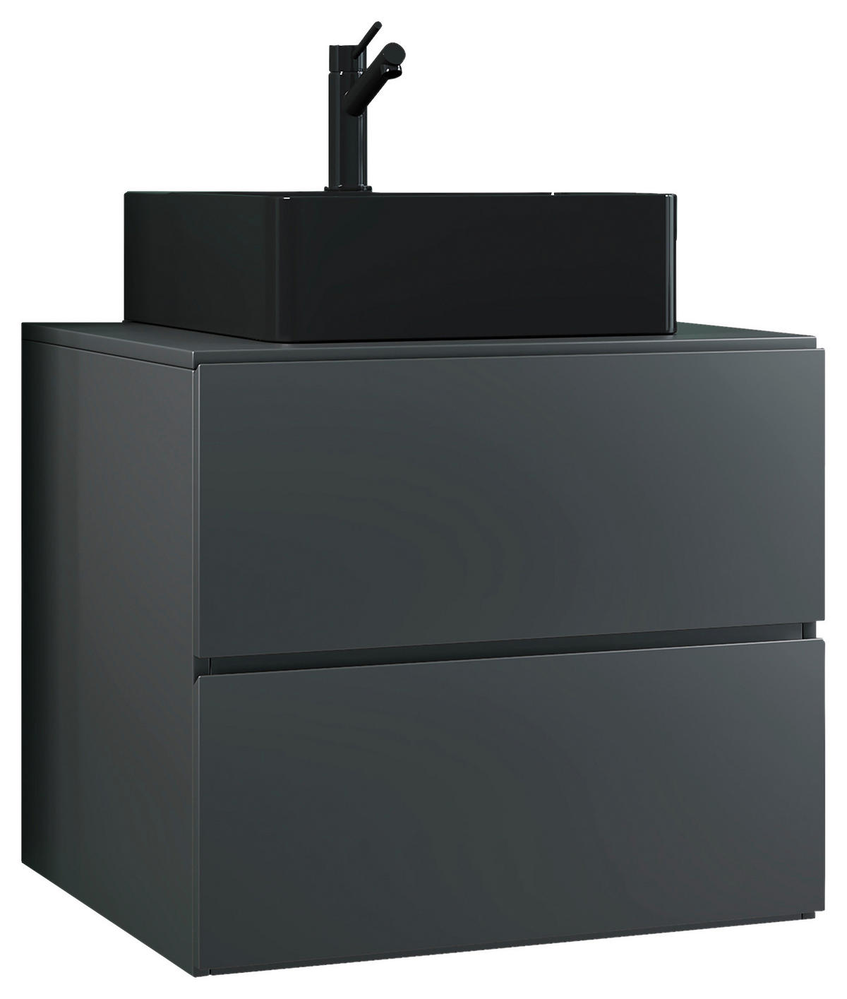 WASCHTISCHKOMBI 61 cm  - Anthrazit, MODERN, Keramik/Holzwerkstoff (61cm) - MID.YOU