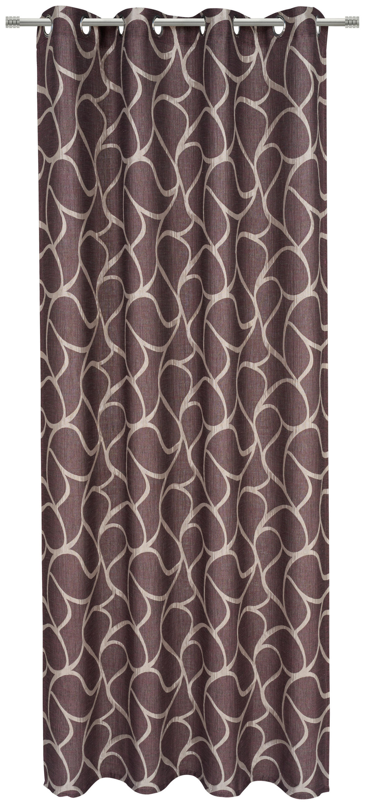 ÖSENSCHAL blickdicht 140/245 cm   - Aubergine, Design, Textil (140/245cm) - Esposa