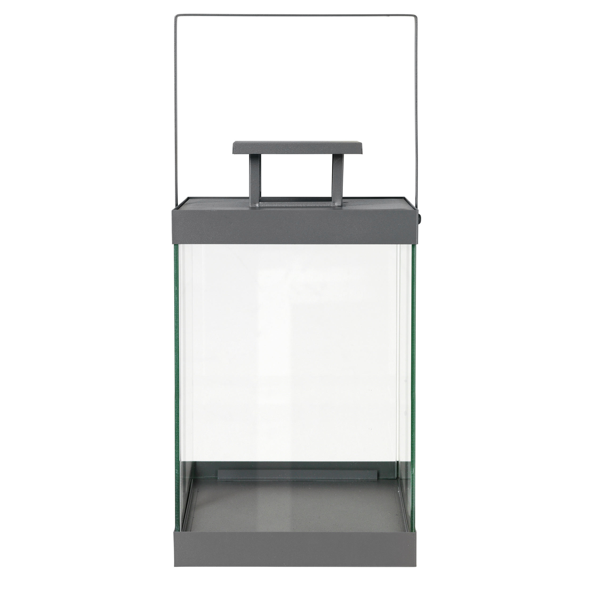 LATERNE - Grau, Design, Glas/Metall (20,5/36/21cm) - Blomus