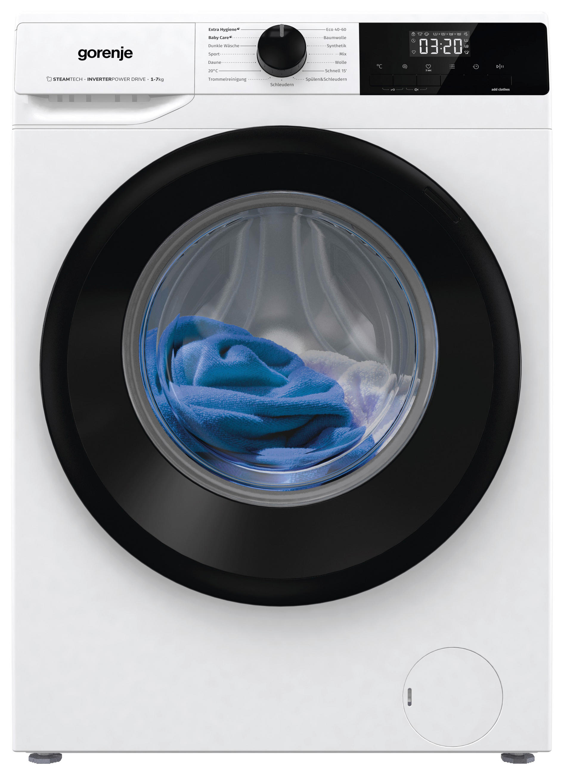 WASCHMASCHINE WNHEI74SAPS  - Weiß, MODERN, Glas/Kunststoff (59,5/85/47cm) - Gorenje