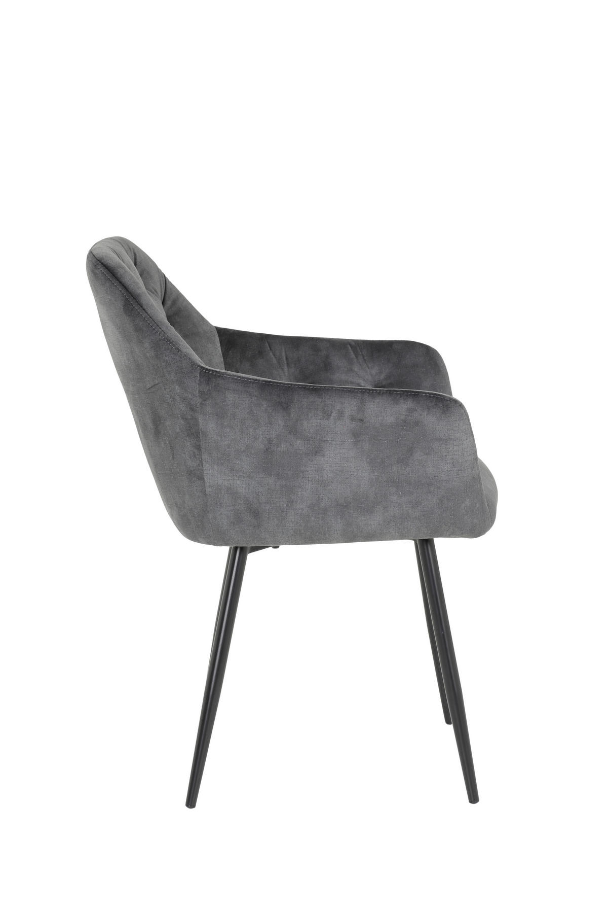 TISCHGRUPPE   - Anthrazit, MODERN, Textil/Metall (140/76/90cm) - P & B