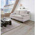 SCHLAFSOFA Macy in Hellgrau  - Wengefarben/Hellgrau, Design, Holz/Textil (203/94/100cm) - Novel