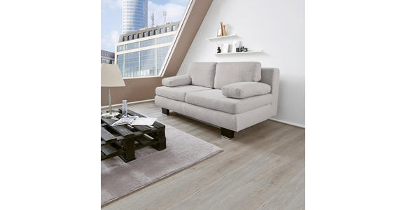 SCHLAFSOFA Macy in Hellgrau  - Wengefarben/Hellgrau, Design, Holz/Textil (203/94/100cm) - Novel