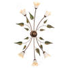 DECKENLEUCHTE    65/40/125 cm  - Bronzefarben/Olivgrün, Natur, Glas/Metall (65/40/125cm)