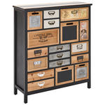 KOMMODE  in 90/103/32 cm  - Multicolor/Schwarz, LIFESTYLE, Holz/Holzwerkstoff (90/103/32cm) - Landscape