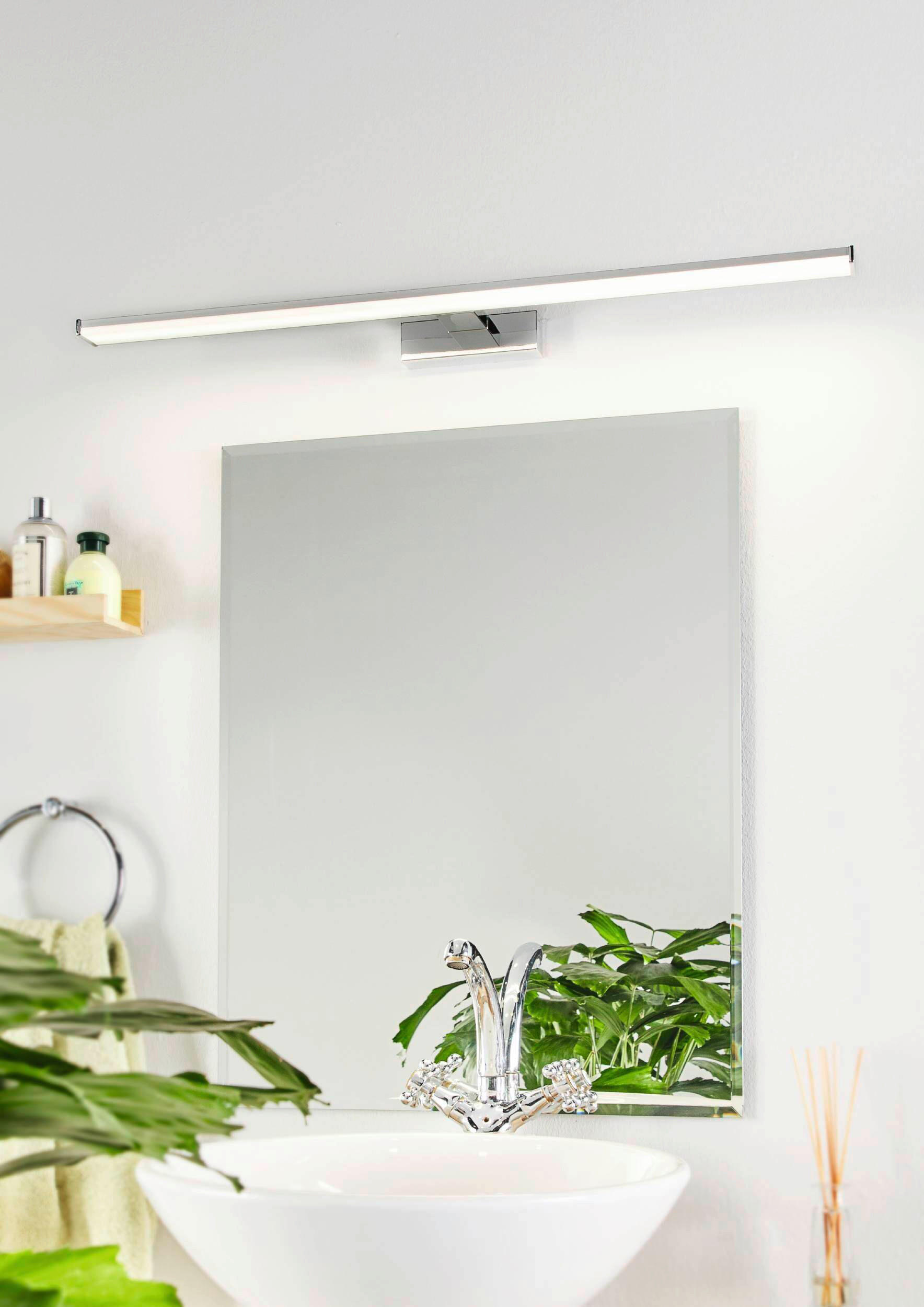 VÄGGLAMPA FÖR BADRUM Fortaleza 78 cm   - vit/silver, Basics, metall/plast (78cm) - Celina