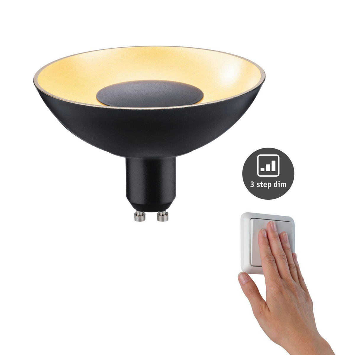 DEKO-LEUCHTMITTEL GU10  4,9 W  - Goldfarben, Basics, Kunststoff (10/6,6cm) - Paulmann