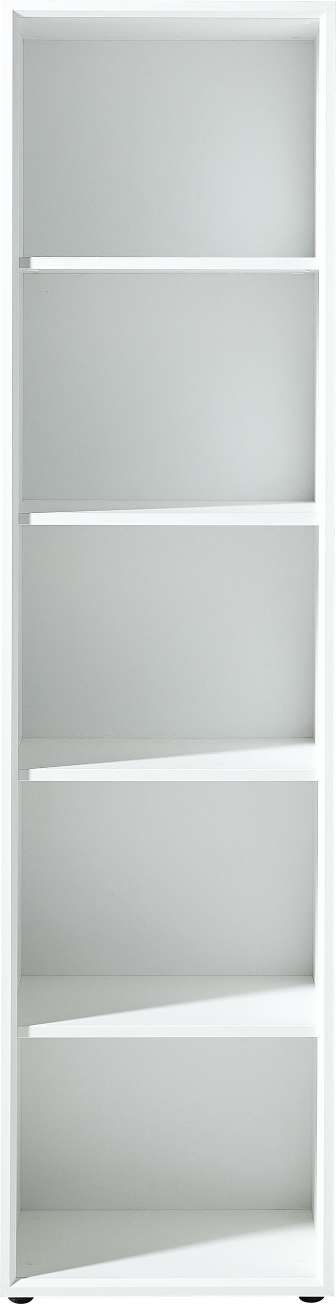 AKTENREGAL 50/196/37 cm  - Weiss/Schwarz, Modern, Holzwerkstoff/Kunststoff (50/196/37cm) - Germania